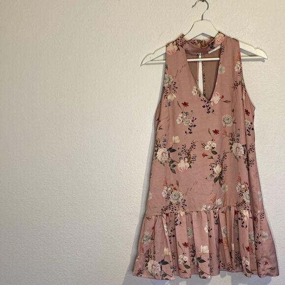 Amanda Uprichard Pink Floral Print Mini Dress - Picture 2 of 7